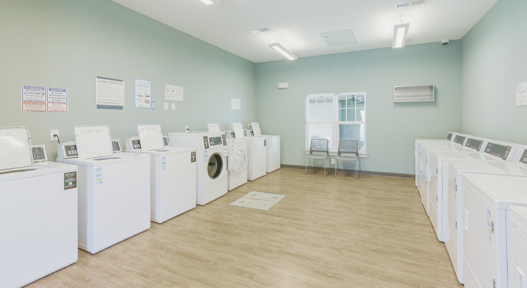 a laundromat